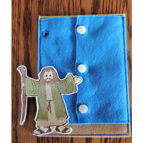 Moses parting the Red Sea Quiet Book page (Basic)