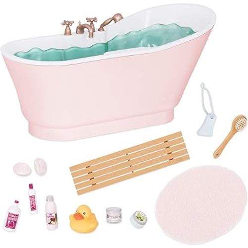 Our Generation by Battat- Bath & Bubbles Deluxe Set for 18" Dolls- Toy, Doll & Accessories for 18" Dolls- Ages 3 Years & Up