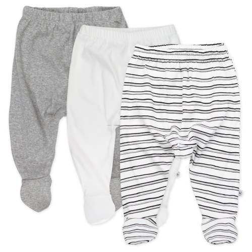 3-Pack Organic Cotton Footed Pants | Honest Baby Clothing
