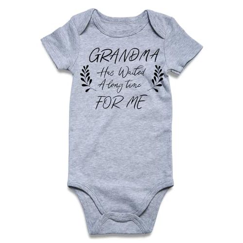 UNIFACO Unisex Baby Funny Saying Outfit Short and Long Sleeve Bodysuits Romper 0-18M