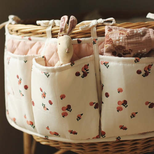 Cot Organiser Pockets - Peaches | Avery Row UK