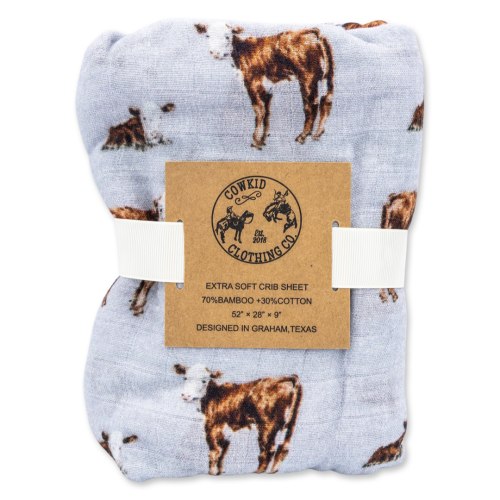 Hereford Bamboo Muslin Crib Sheet