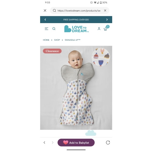 Swaddle Up™ 2.5 TOG Cotton White Happy Hats