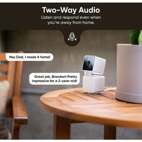 WYZE Cam Pan v3 Indoor/Outdoor IP65-Rated 1080p Pan/Tilt/Zoom Wi-Fi Smart Home Security Camera with Motion Tracking for Baby & Pet, Color Night Vision, 2-Way Audio, Works with Alexa & Google Assistant