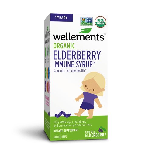 Organic Elderberry Immune Syrup For Babies & Kids | Wellements