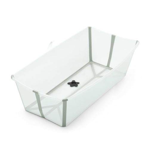 Stokke Flexi Bath X-Large, Soft Mint - 31.5 x 15.7 x 9.4 in - Best for Infants & Toddlers - Lightweight, Foldable & Easy to Store - Convenient to Use at Home or Traveling
