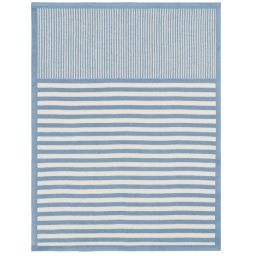Chappy Wrap Sweet Pea Stripe Fog Mini Blanket