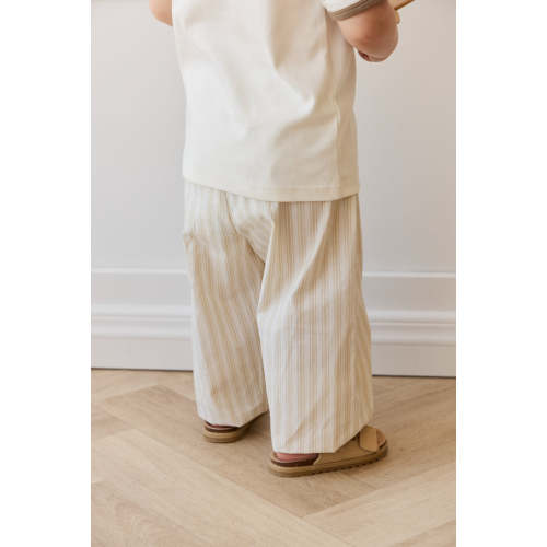 Organic Cotton Kingston Pant - Variegated Stripe Foam – Jamie Kay USA