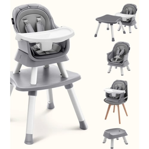 HARPPA Moro | 8 in 1 High Chair, Newborn to Toddler Feeding Booster Seat with Recline & Adjustable Heights, Portable, Easy to Clean & Fold – Perfect for Mealtime, Playtime & Growth