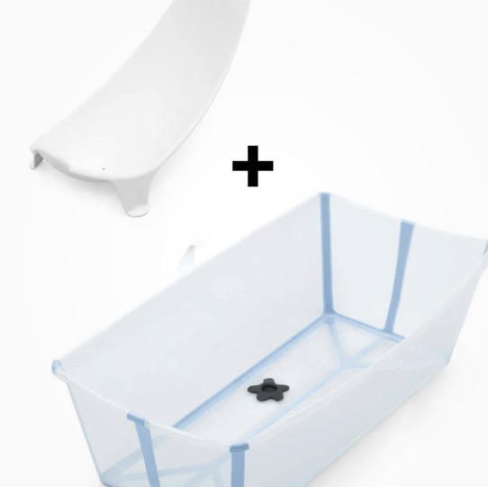 Foldable Baby Bath Tub Stokke® Flexi XL Bundle