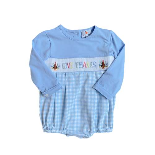 Boy’s Smocked Thanksgiving Bubble