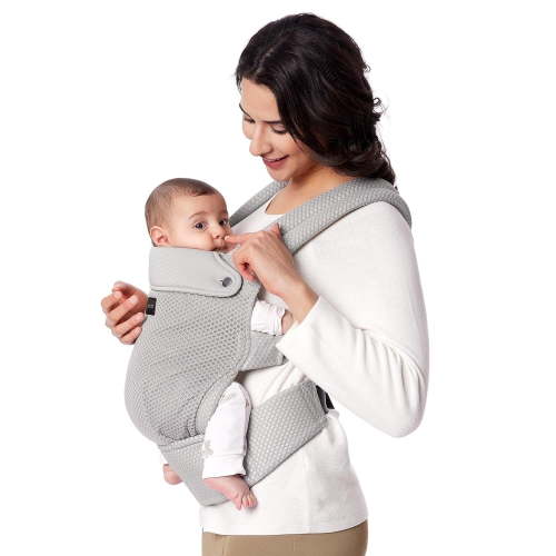 Momcozy Breathable Mesh Baby Carrier, Ergonomic & Lightweight, Fits 7-44 lbs, Lumbar Support, All-Day Comfort