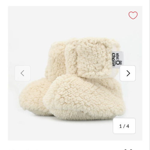 Pantoufles Sherpa 0-6mois