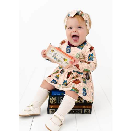 Classic Books Long Sleeve Baby Dress