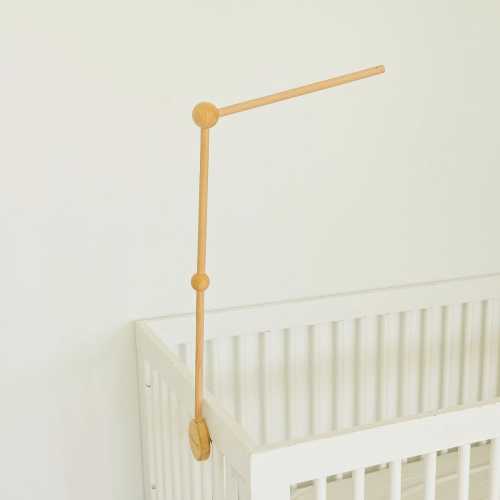 Mobile Hanger for Crib by OkidoKids™ - Baby Mobile Arm - Wooden Mobile Hanger (27x14 inch)