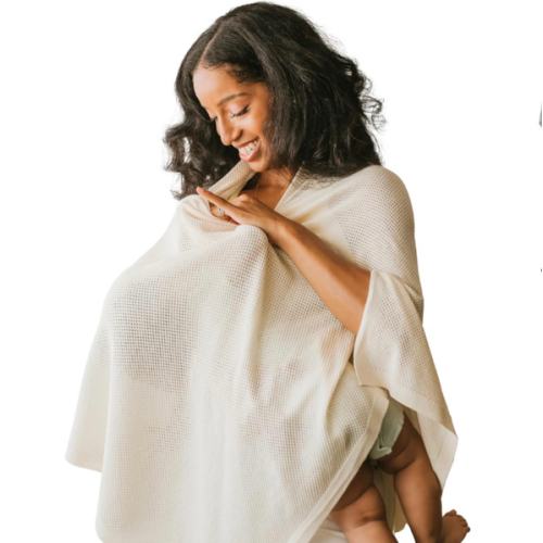 Gold Mamas Breathable Nursing Cover (Color: Sand/Beige)