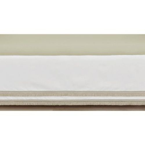 Sweet Jojo Designs Girl Baby Crib Bed Skirt Watercolor Floral Garden White and Taupe