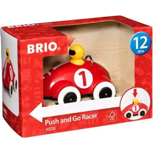BRIO Push & Go Racer - Wooden toy for toddlers 12 months up