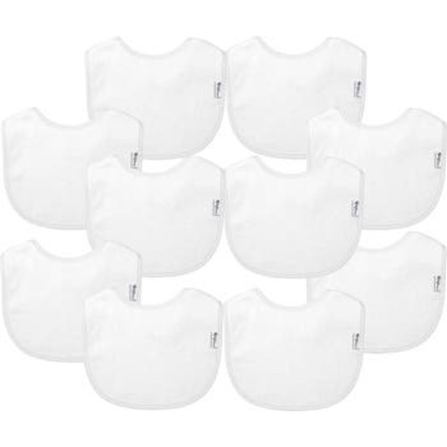10-Pack Stay-Dry Infant Bibs