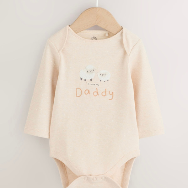 I Love My Daddy Long Sleeve Baby Bodysuit | Next