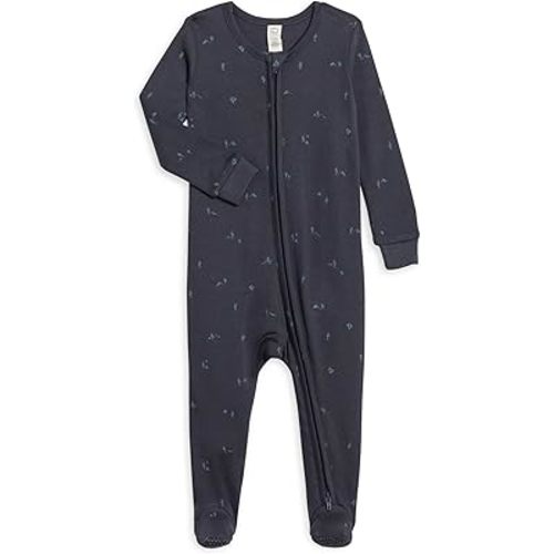Colored Organics Baby Organic Cotton Peyton Zip Up Footed Sleeper