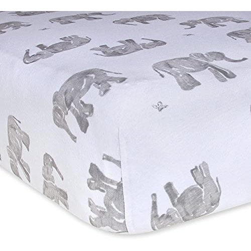 Burt's Bees Baby Fitted Crib Sheet, Girls Boys & Unisex 100% Organic Cotton for Standard & Toddler Mattresses