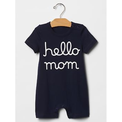 Hello mom one-piece in dark night, size: 6-12 M