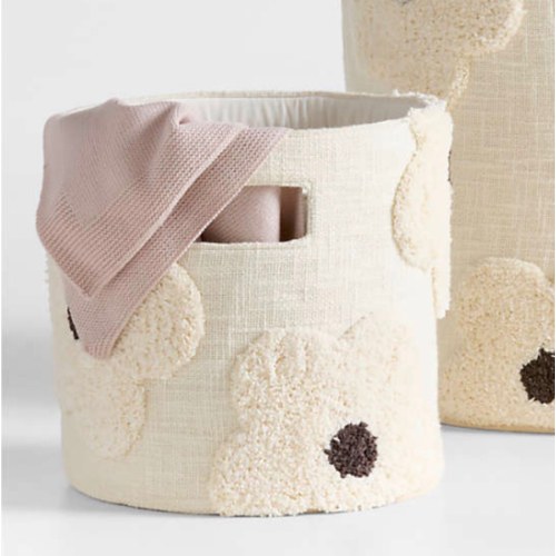 Tufted Daisy Shelf Storage Bin