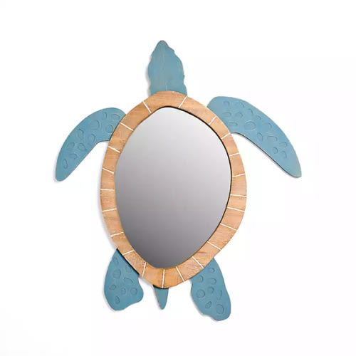 Sea Turtle Wood Wall Mirror | Kirklands Home