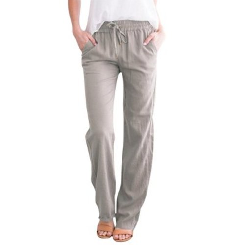 ZMHEGW Cargo Pants Women Wide Leg Yoga High Waisted Adjustable Tie Knot Joggers Loose Plus Size Lounge Sweat With Pockets Womens Trousers Petite