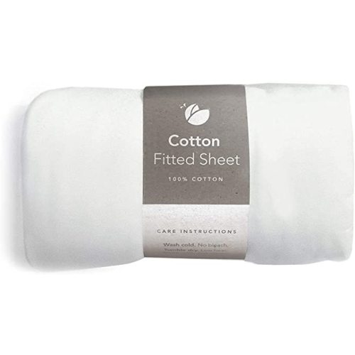 GUAVA FAMILY - Lotus Crib 100% Cotton Fitted Sheet | Perfect, Manufacturer-Approved Fit, Soft & Safe for Infants, Baby and Toddlers, Unisex, Boys & Girls - New