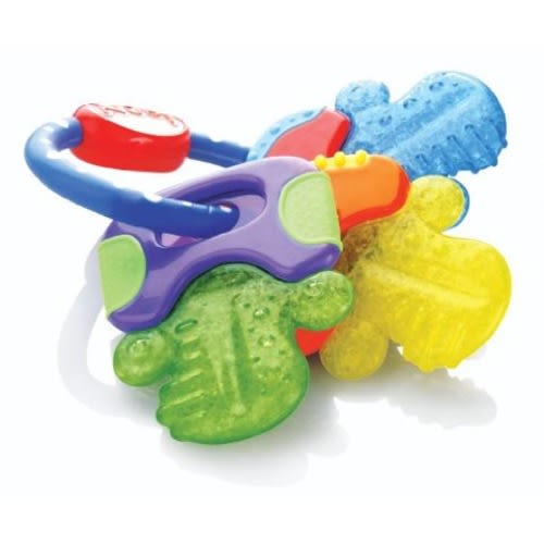 Nuby Icybite Hard/Soft Teething Keys - One Pack