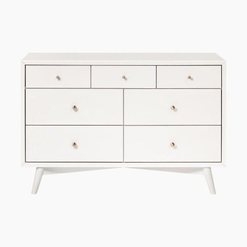 babyletto Palma 7-Drawer Double Dresser - Warm White