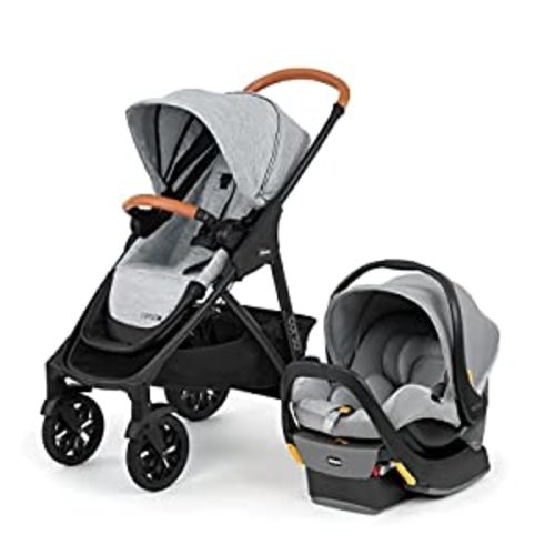 Chicco Corso LE Modular Travel System, Corso LE Stroller with KeyFit 35 Infant Car Seat and Base, Stroller and Car Seat Combo, Infant Travel System | Veranda/Grey - Corso Modular Travel System LE