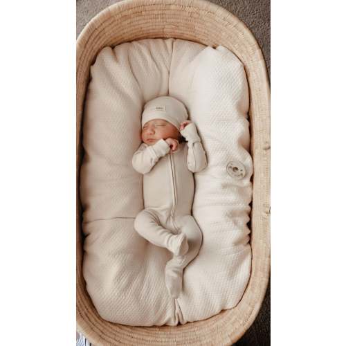 Stone | Organic Zipper Footie – L'ovedbaby