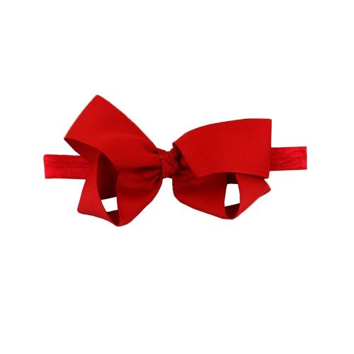 RuffleButts Girls Red Bow Headband - One Size