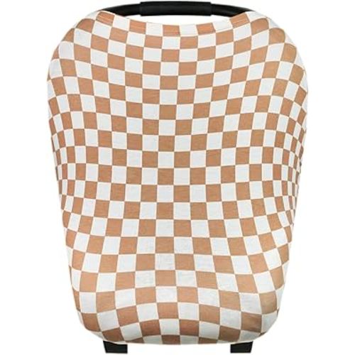 Copper Pearl Multi-Use Cover: Car Seat Covers, Nursing Cover, and Stroller Cover for Sun - Stretchy Fabric, All-Season Use, Stylish Designs, Easy Access for Moms - Rad