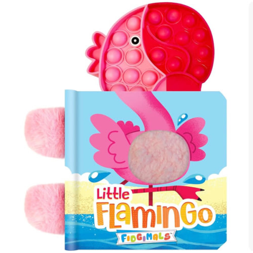 Fidgimals Little Flamingo Animal Baby Book | Sensory Board Book with Pop It Fidget Toys, Perfect Sensory Toys for Toddlers I Baby Books I Your Sensory ... Books with Sensory Fidget Popper Animals)