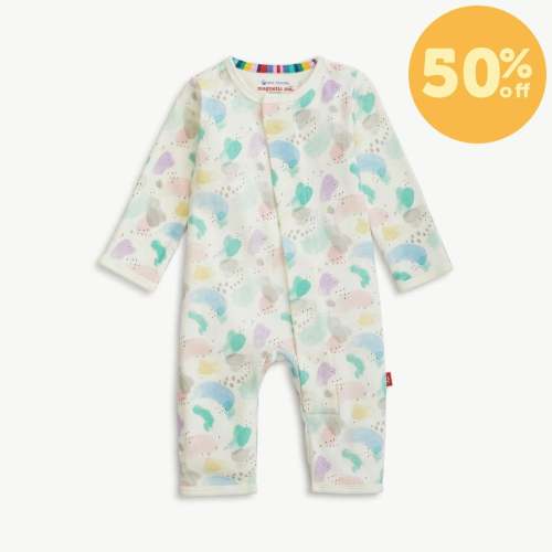 watercolor organic cotton magnetic coverall – Magnetic Me