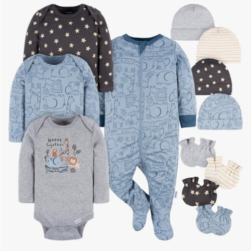 Gerber Baby Boys and Girls 12 Piece Layette Gift Set