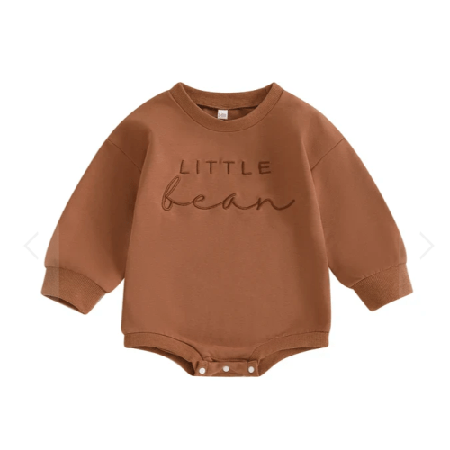 LITTLE BEAN Embroidered Long-Sleeve - Hazel & Bo
