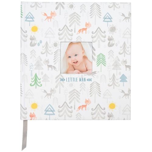 C.R. Gibson Little Man Perfect-Bound Memory Book for Newborn and Baby Boys, 9.5" x 10", 1 Count (Pack of 1)