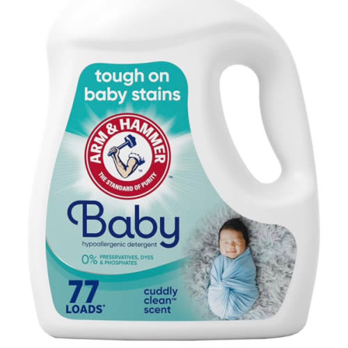 ARM & HAMMER Baby, 77 Loads Hypoallergenic Liquid Laundry Detergent, 100.5 fl oz
