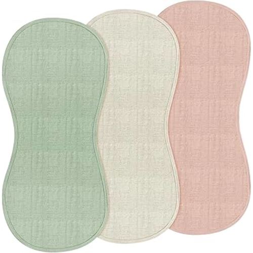 Hhahafelt 3 Pcs Changing Pad Liners Fits in Peanut Shape Changing Pad Waterproof Diaper Mats Organic Cotton Peanut Mats are Warm on a Baby's Back, Washable Reusable(Fresh Style)