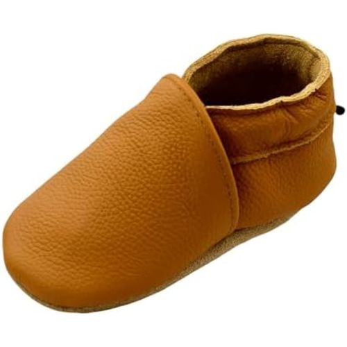 iEvolve Baby Leather Shoes Soft First Walker Shoes Crib Shoes Moccasins for Toddlers