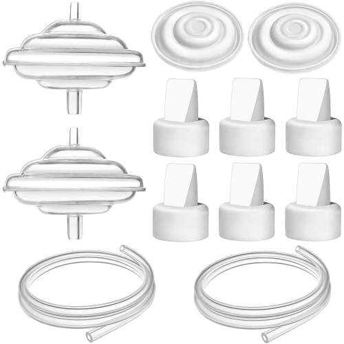 Breast Pump Parts for Spectra, Replace Duckbill Valves Tubes Backflow Protector Membrane for Spectra S1 S2 9 Plus Breastpumps