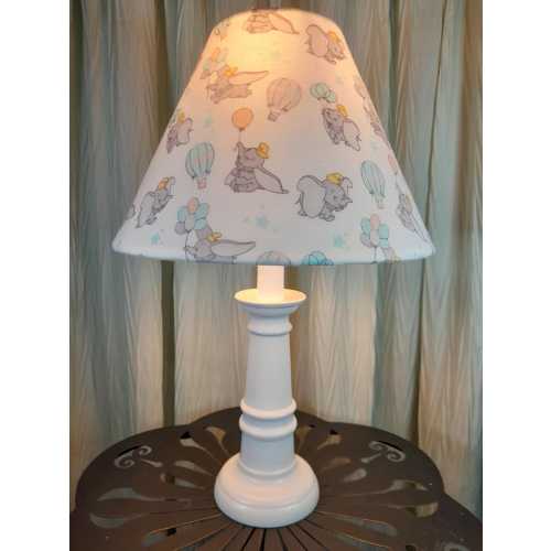 Dumbo nursery/accent lamp, baby elephant table lamp, Disney inspired elephant baby lamp, turquoise gray nursery lamp, Dumbo lamp, baby gift
