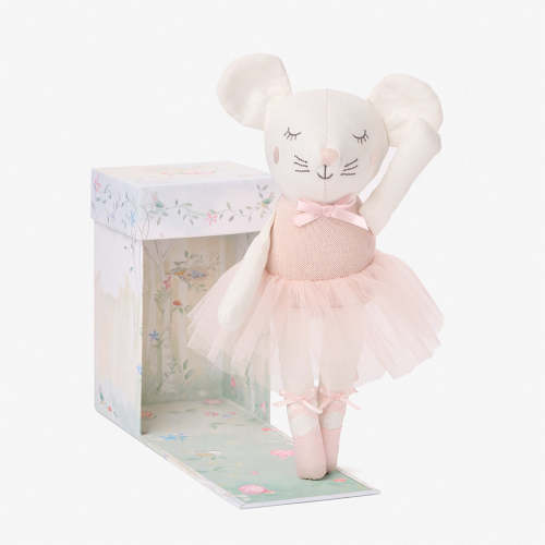 10" Mia the Mouse Ballerina Linen Toy Boxed
– Elegant Baby