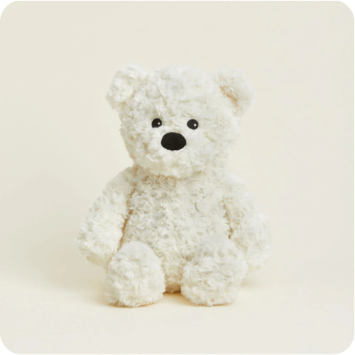 Microwavable Cream Curly Bear Warmies | Warmies USA