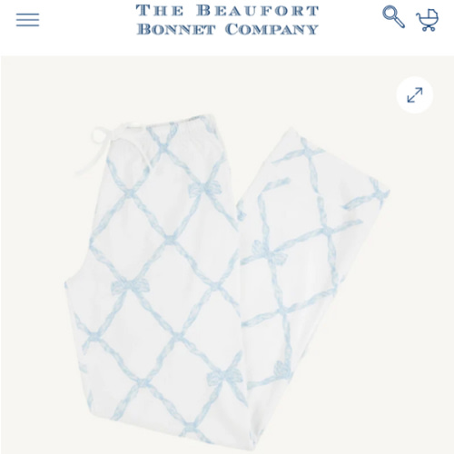 Let Me Lounge Pants (Women) - Buckhead Blue Belle Meade Bow